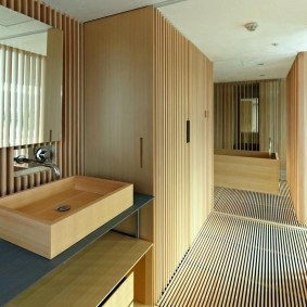 רעיונות פנים לחדר אמבטיה בסגנון יפני
