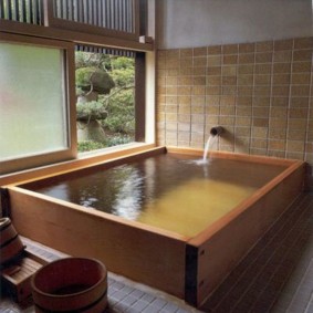 חדר אמבטיה בסגנון יפני