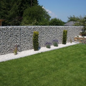 gabion kerítés fotó design