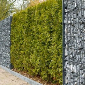 idées de conception de clôture de gabion