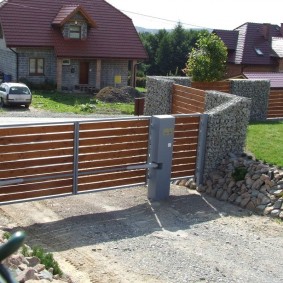 gabion fence design ideas