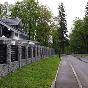 gabion fence types of design