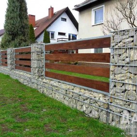 options de conception de clôture de gabion