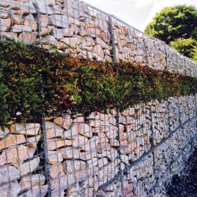 gabion kerítés fotó design