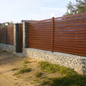 gabion kerítés tervezési fénykép
