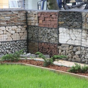 fence from gabions design ideas