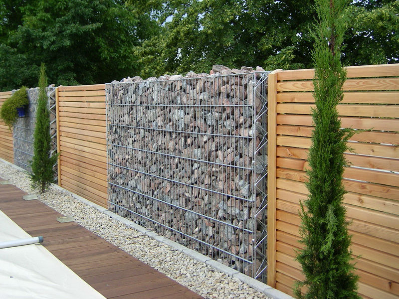 gabion fence features
