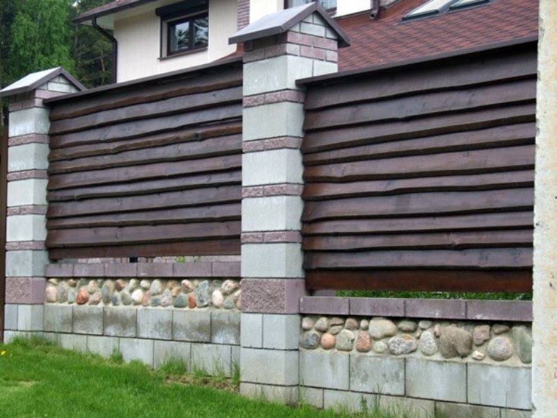 clôture de dalle horizontale
