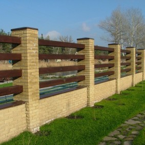 brick fence design
