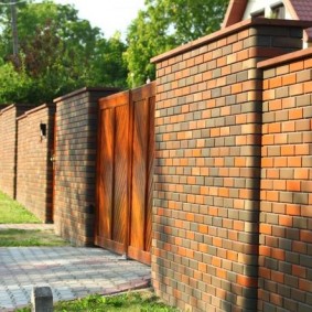 idées de clôture en brique