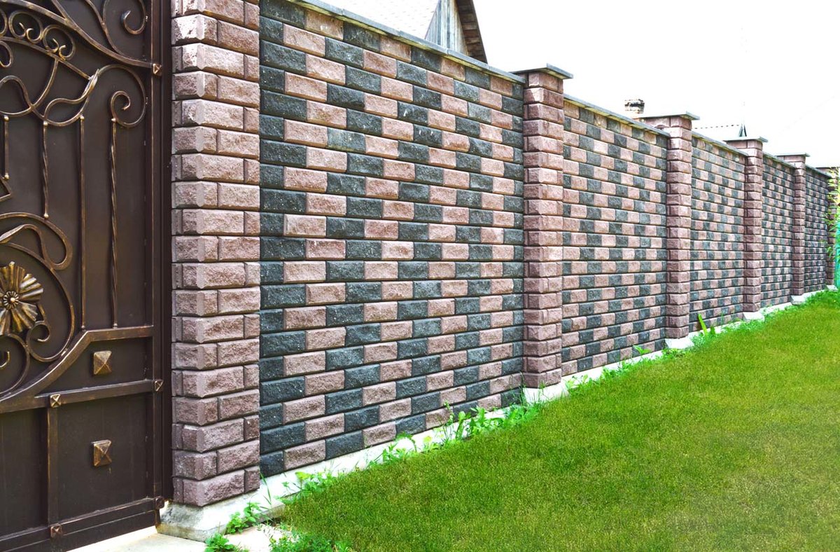 brick fence options