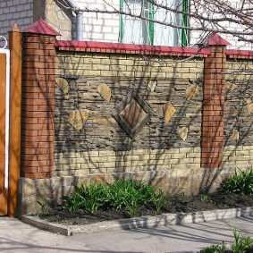 clôture de briques sortes d'idées