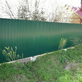 zöld kerítés