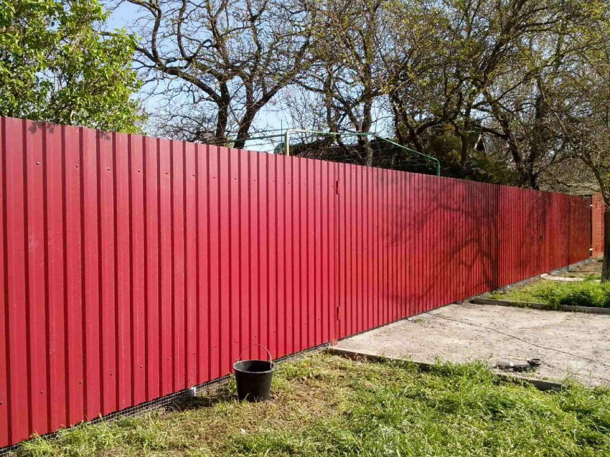 fence from corrugated board ideas photo
