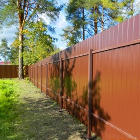 fence from corrugated board photo