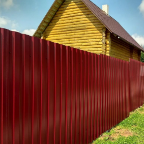 fence from corrugated board