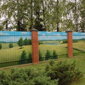 corrugated fences decor