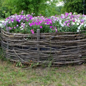 decorative fence for the garden ideas photo
