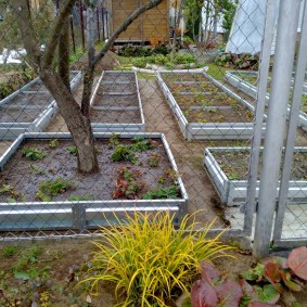 Ogrodzenie ogrodowe wykonane z siatki