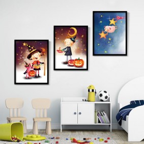 لوحات للأطفال الأفكار غرفة الداخلية