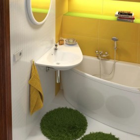 sink over bathtub photo design