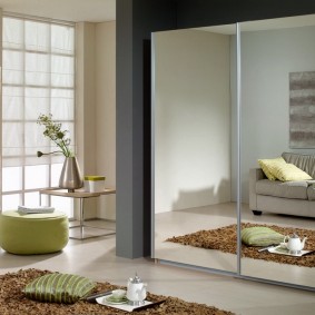 mirrored doors for wardrobes